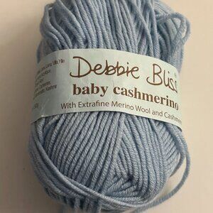 Debbie Bliss Baby Cashmerino Color 340204 Baby Blue Ball of Yarn